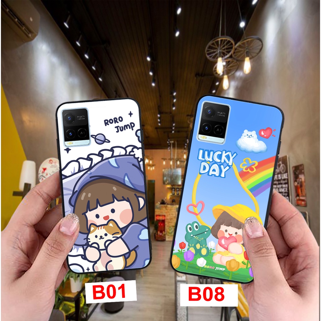 ỐP LƯNG VIVO Y21-VIVO Y21S-VIVO V21 5G IN HÌNH CÔ PÉ ĐÁNG YÊU CỰC CUTE GIÁ RẺ