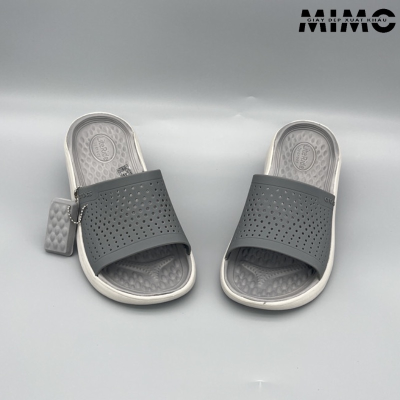 Dép lê Literide Ghi Ghi êm nhẹ, đế ma sát chống trơn trượt cho nam nữ
