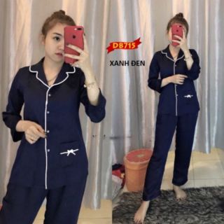 Đồ Bộ Phi Bóng Tay Dài Phối Nơ