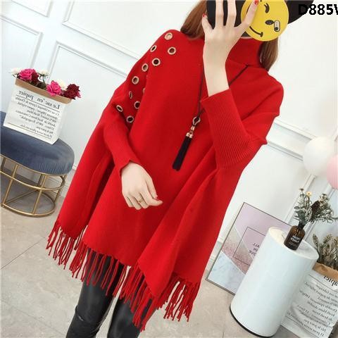 Áo Len Cánh Dơi Dáng Rộng Phong Cách Hàn Quốc