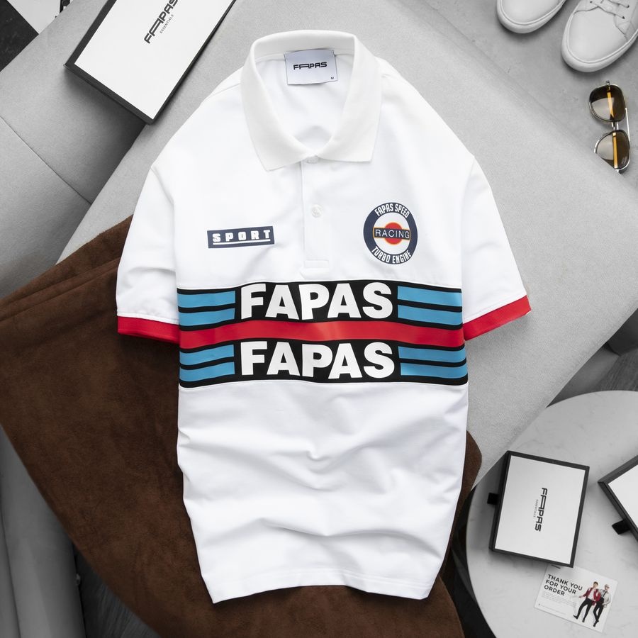 Áo Polo Regular Sport In Thể Thao Cá Tính Chất Vải Cá Sấu Cao Cấp Cực Thoáng Mát Thấm Hút Tốn - FAPAS