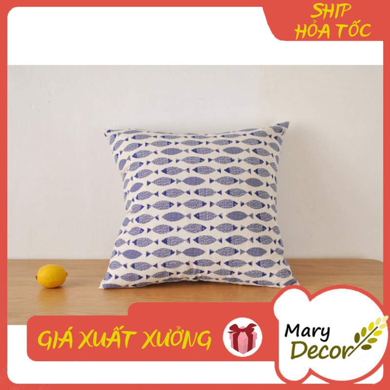 Gối tựa sofa Mary Decor - họa tiết Cá G-A01
