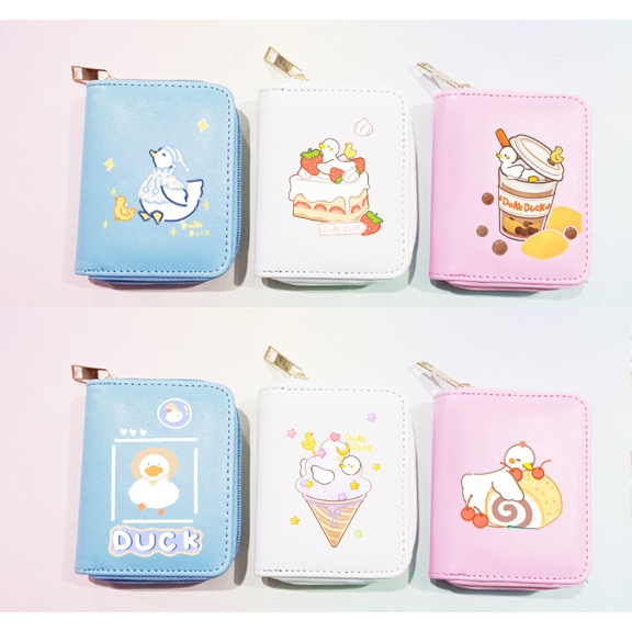 Ví cổ trang VNI39 vịt nomo dake duck bóp dáng ngắn hoạt hình cute thần tượng dễ thương