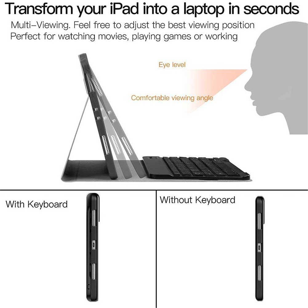 Ốp Máy Tính Bảng Kèm Bàn Phím Bluetooth Tháo Rời Cho Lenovo Tab M10 FHD plus  TB-X606F/TB-X606X 10.3 inch