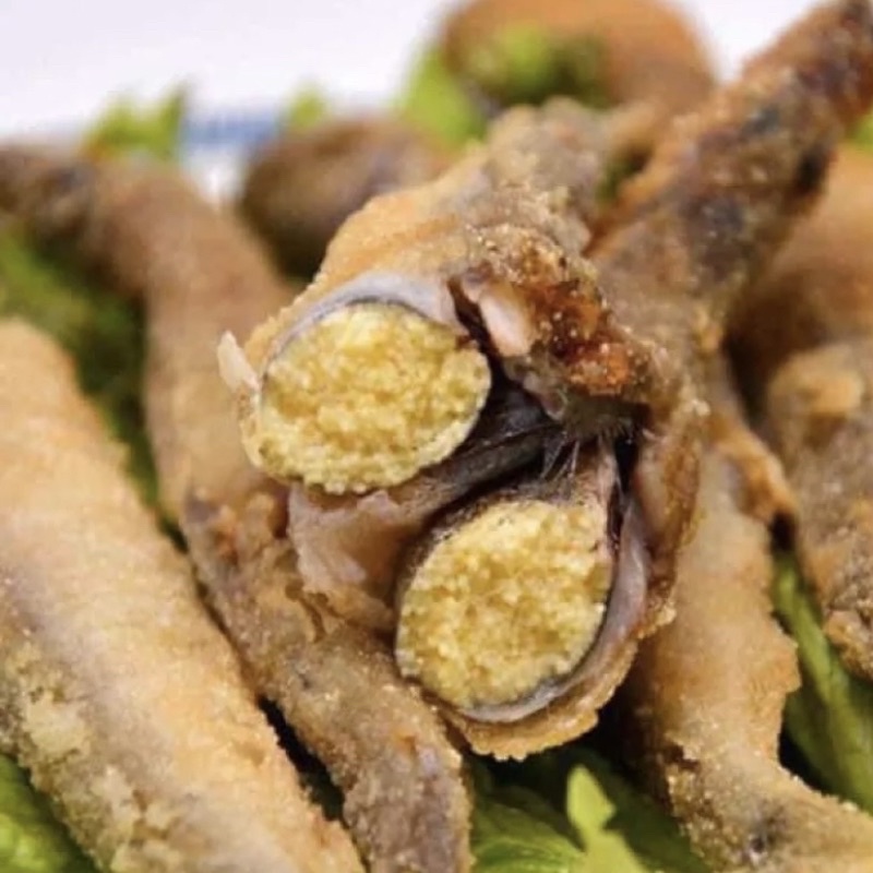 Cá trứng Nauy 100% Full trứng từng con 1 đóng khay 500gr.