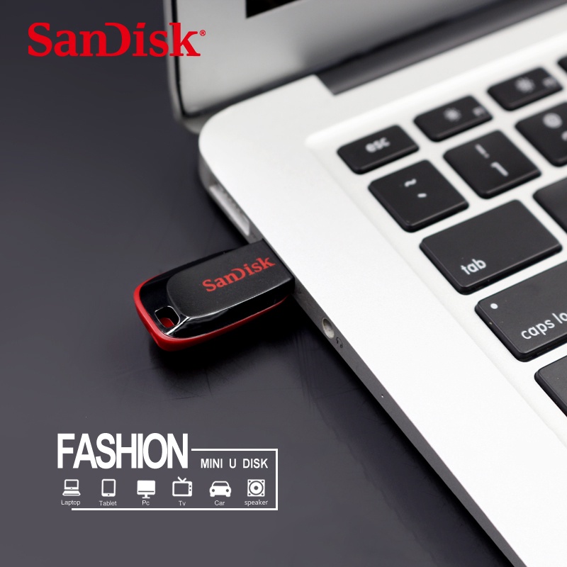 Usb 2.0 SanDisk Cruzer Blade CZ50 256GB 128GB 64GB 32GB 16GB 8GB 4GB