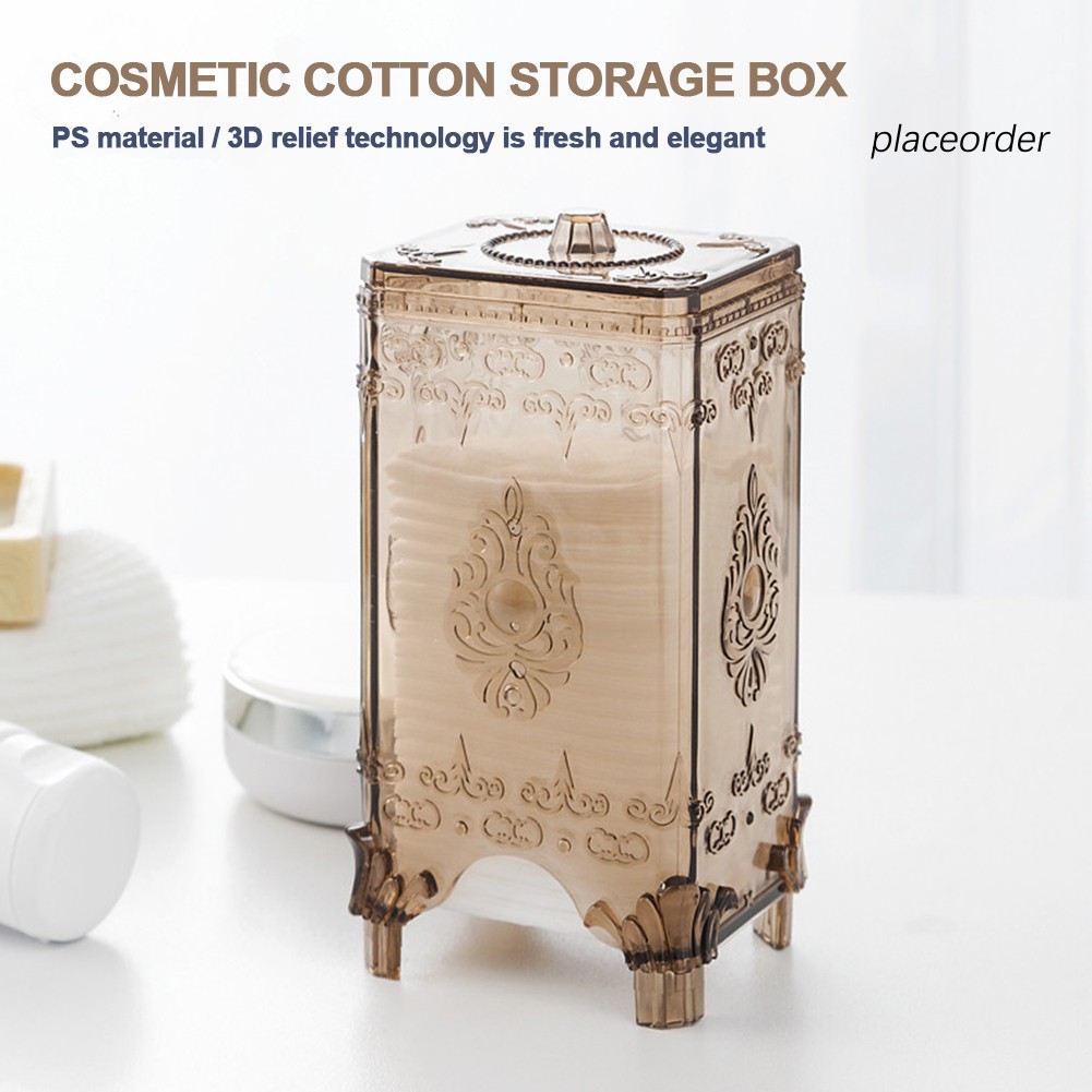 Hộp Đựng Bông Tẩy Trang Theo Phong Cách Châu Âu Tiện Dụng