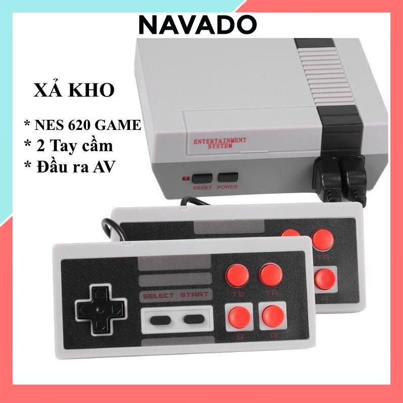 Máy chơi game NES 620 Game Truyền thống cổng AV tặng 2 tay cầm 4 phím