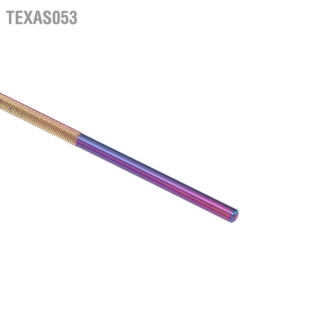 Texas053 Bộ nhíp nối dài lông mi bằng thép không gỉ Knurled Tay cầm Gương kính có thể tháo rời dụng cụ kẹp đầy màu sắc tay