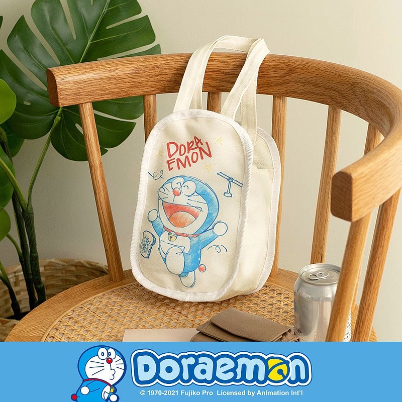 Túi Xách Canvas Họa Tiết Doraemon Dễ Thương Phong Cách Nhật Bản