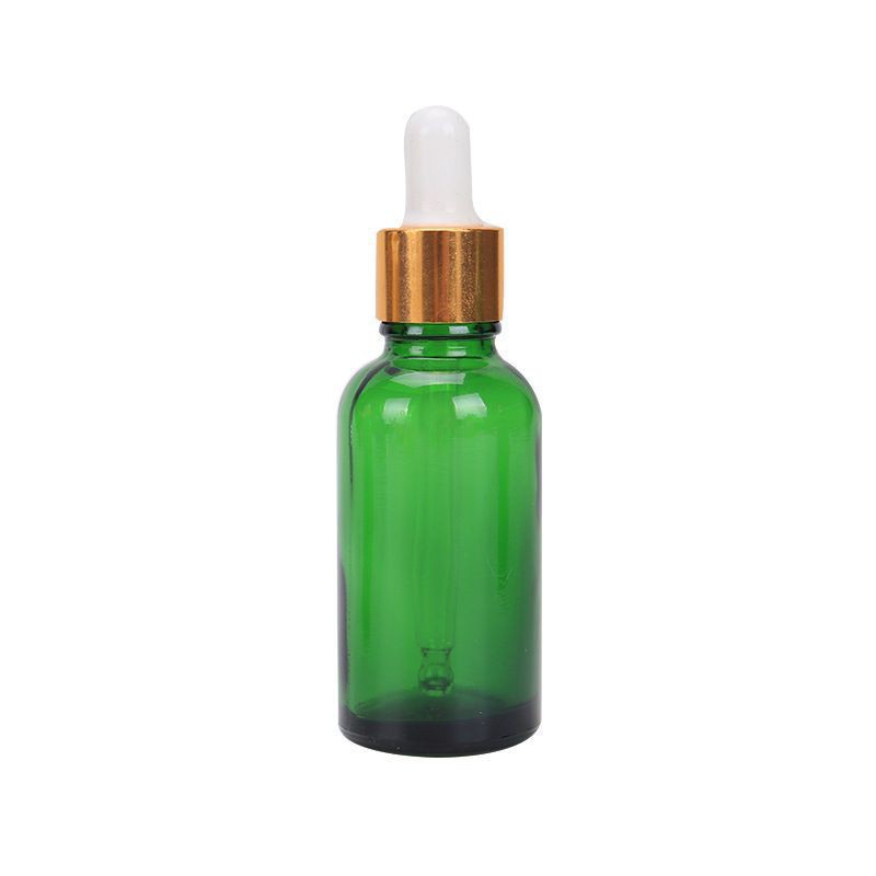 Lọ Chiết Serum ❤ RẺ VÔ ĐỊCH ❤ [30ml] Lọ đựng tinh dầu Xanh lá chiết serum Khoen Vàng,Đen,Bạc chai lọ thủy tinh .