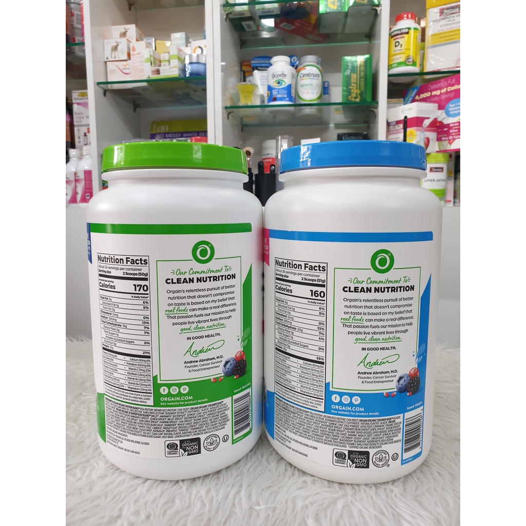 BỘT ĐẠM THỰC VẬT HỮU CƠ ORGAIN ORGANIC PROTEIN SUPER FOODS 1.22KG