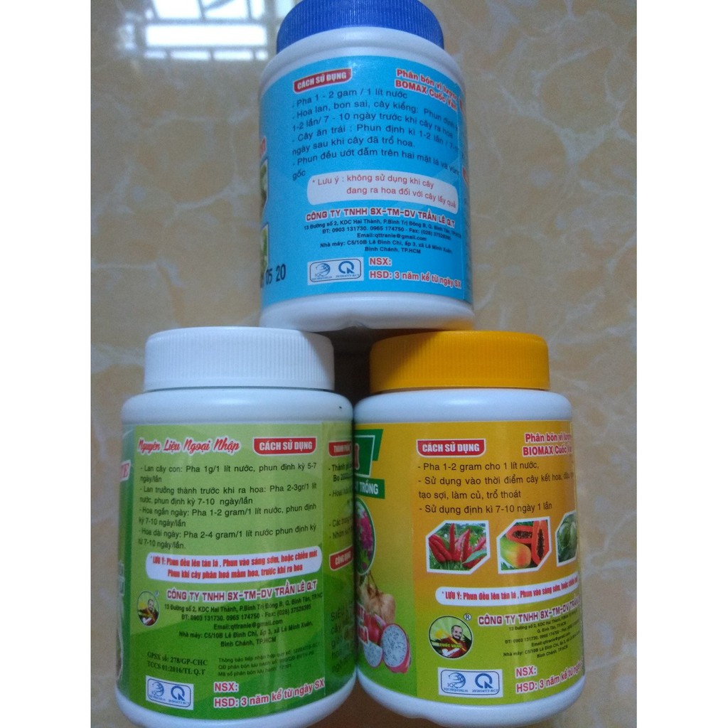 Combo chăm sóc hoa lan, cây cảnh  - bomax chai 100 gram