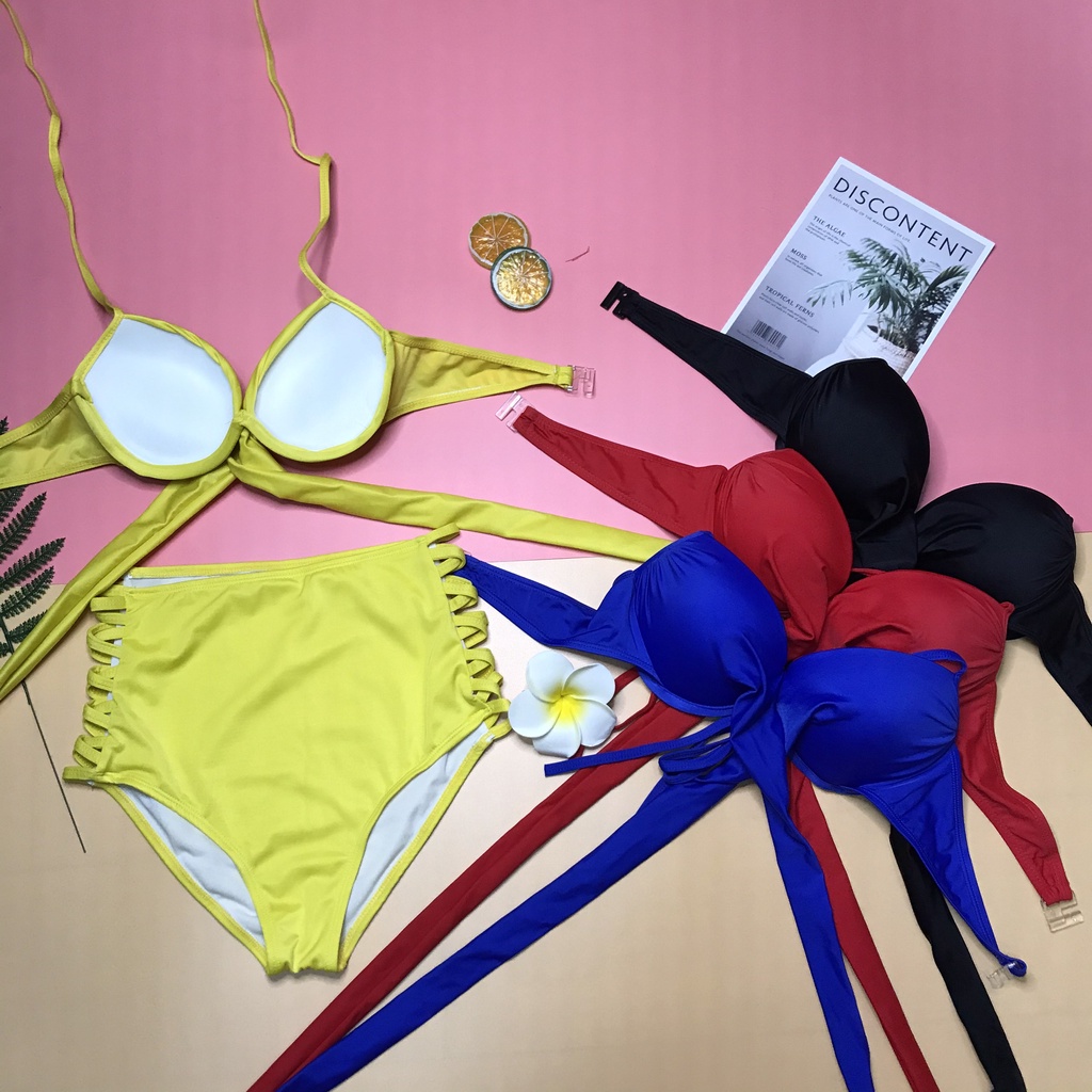 Đồ Bơi Nữ Đi Biển 2 Mảnh Quần Đan Dây Bin Sports BHV004