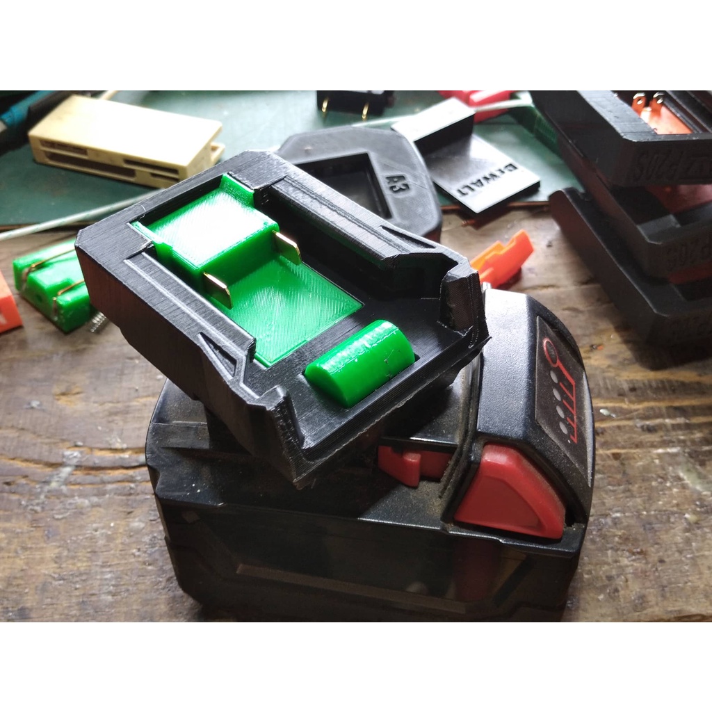 Ngàm chuyển pin Milwaukee 18 cho máy Ozito Xpower 18v