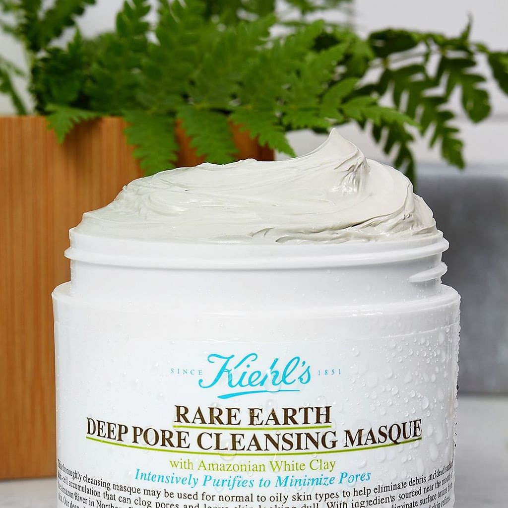 Mặt Nạ Đất Sét Kiehl's Dưỡng Trắng Sạch Mụn Đầu Đen Kiehl's Rare Earth Deep Pore Cleansing Masque 125ml