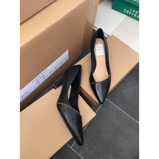 Giày da gót nhọn 5cm xuất xịn