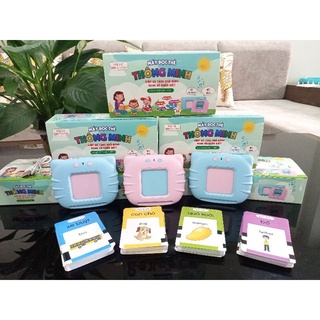 Máy đọc từ vựng song ngữ Việt - Anh đồ chơi thông minh thẻ flashcard Tiếng Anh Tiếng Việt 112 thẻ