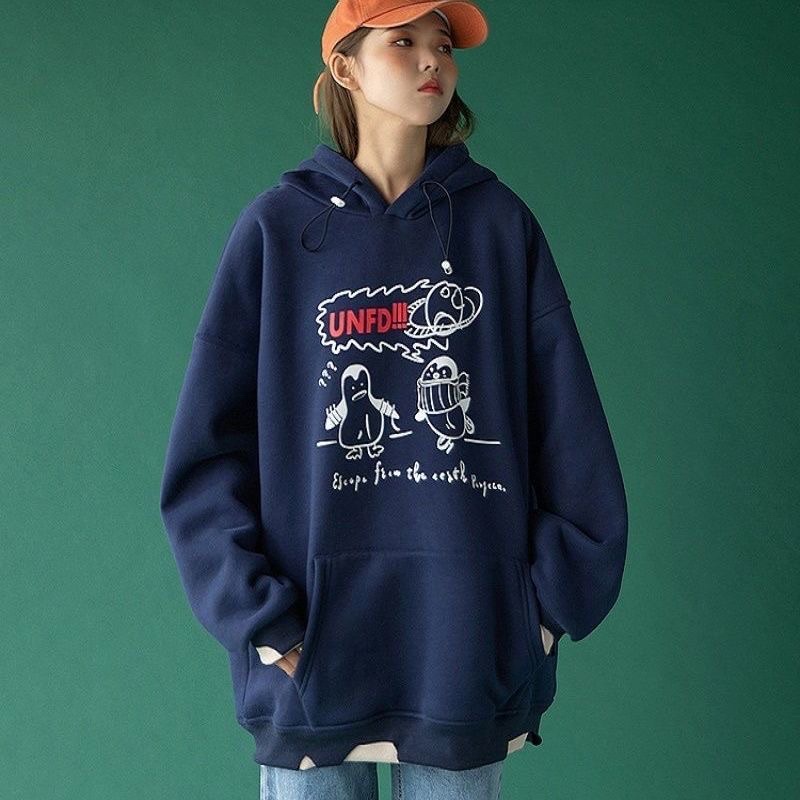 Áo hoodie unisex chim cánh cụt | BigBuy360 - bigbuy360.vn