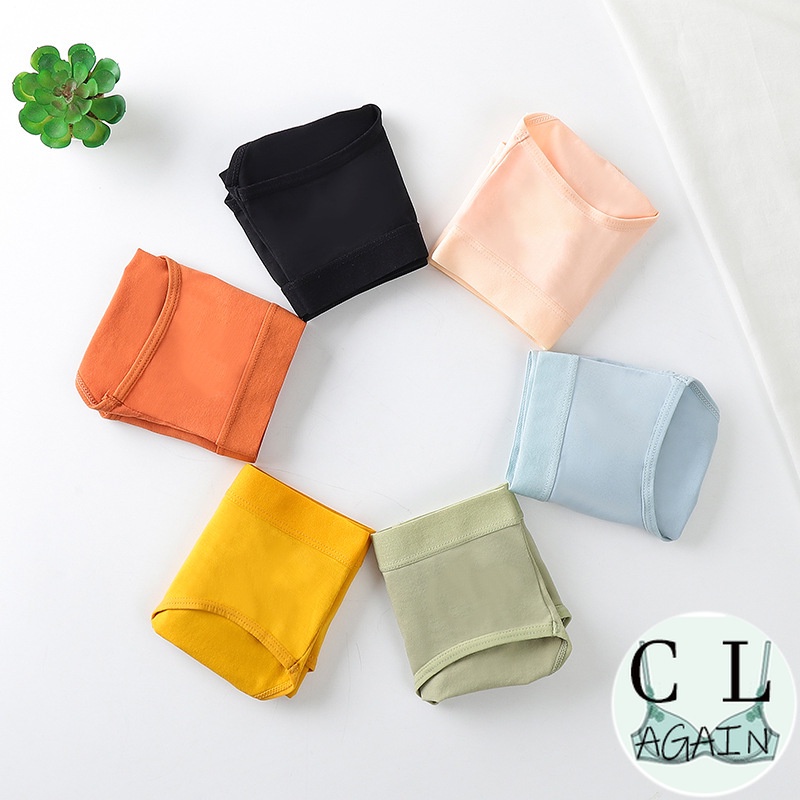 Quần lót lưng vừa thoáng khí thoải mái màu sắc macaron tùy chọn phong cách Hàn Quốc đáng yêu dành cho nữ | BigBuy360 - bigbuy360.vn