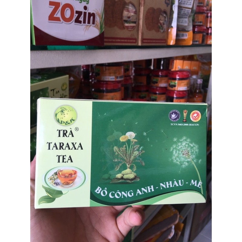 Trà Bồ Công Anh-Nhàu-Mè(TARAXA TEA) 50 túi lọc-Giải độc, Ngừa viêm khớp, đau nhứt, hạ cholesterol -[HÀNG CHÍNH HÃNG]