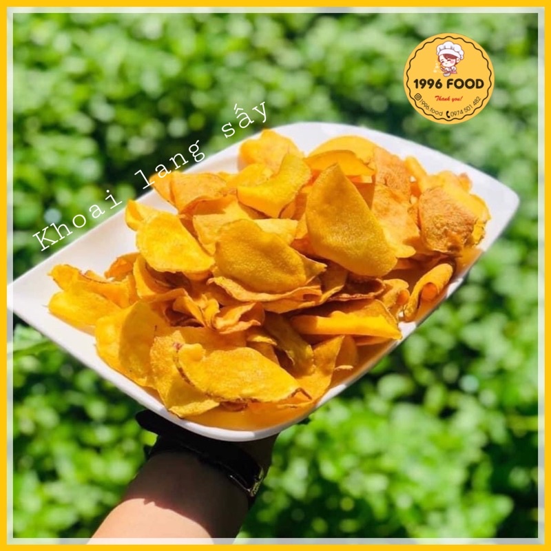 Khoai lang sấy mật( mix tím,vàng )  FREESHIP  200g, thơm ngon giòn rụm, 1996 Food