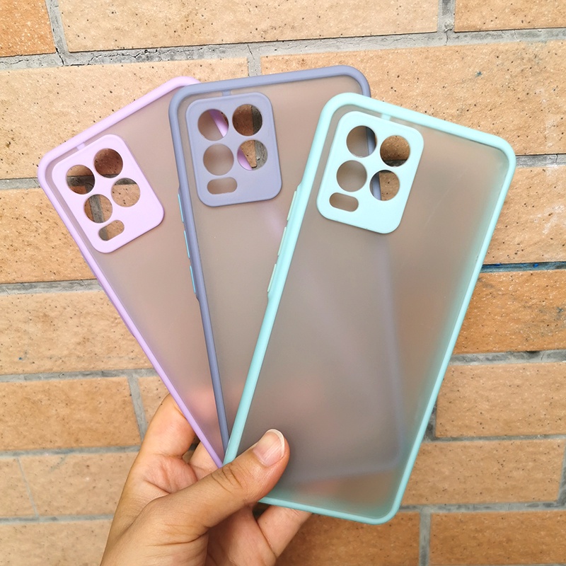 Ốp điện thoại mặt nhám chống bám dấu vân tay cho Realme Q3 Pro 5g / Q3 5g / Q3I 5g / Q3Pro / V13 5g
