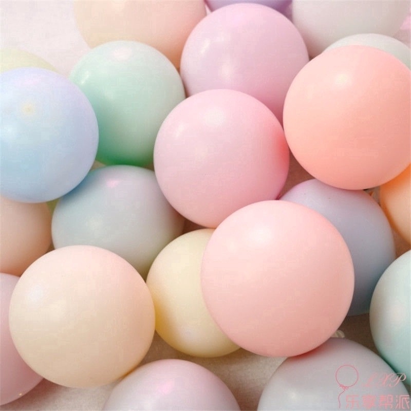 Bóng Bay Màu PASTEL Macaron Size 10 Inch (20 Chiếc Mỗi Gói)