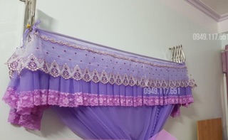 màn xếp không kèm khung 2mx2m50