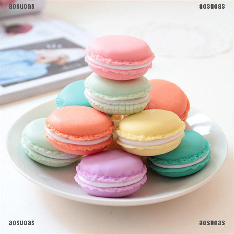 Hộp Đựng Thuốc Mini Hình Bánh Macaron Màu Sắc Ngọt Ngào