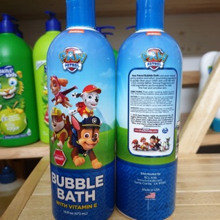 Sữa tắm paw patrol bubble bath with vitamin e date 2022 473 ml