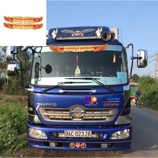 TEM CHỮ "VẠN DẶM BÌNH AN" MẪU MỚI ĐẸP DÀNH CHO TẤT CẢ LOẠI OTO