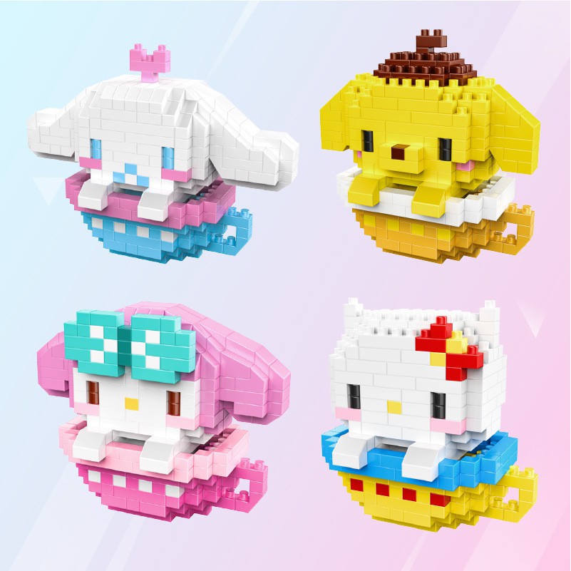 Hc Đồ Chơi Mô Hình Lắp Ráp Cốc mini Hoạt Hình melody Thủy Thủ Mặt Trăng stellalou 2101