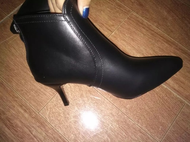 Giày bốt da cổ ngắn sành điệu cho nữ | BigBuy360 - bigbuy360.vn