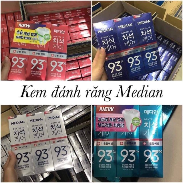 KEM ĐÁNH RĂNG HÀN QUỐC MEDIAN 93% 120g CHÍNH HÃNG