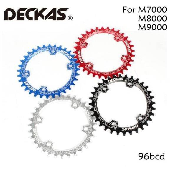 Deckas Đĩa Xích Tròn 96bcds 32t 34t 36t 38t Cho Xe Đạp mtb m7000 m8000 m4100 m5100