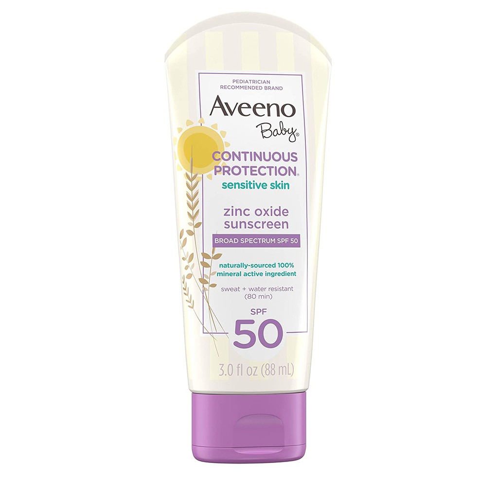 Kem chống nắng cho bé Aveeno Baby Continuous Protection Sunscreen Lotion SPF 50