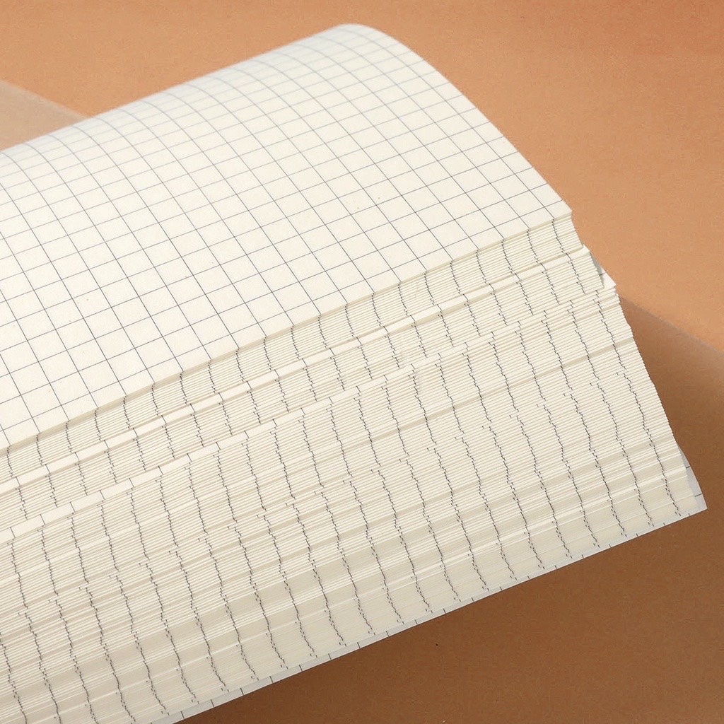 Sổ tay lò xo A5, A4 kẻ ô vuông, sổ còng 160 trang bìa trong suốt chống nước siêu đẹp Bullet Journal