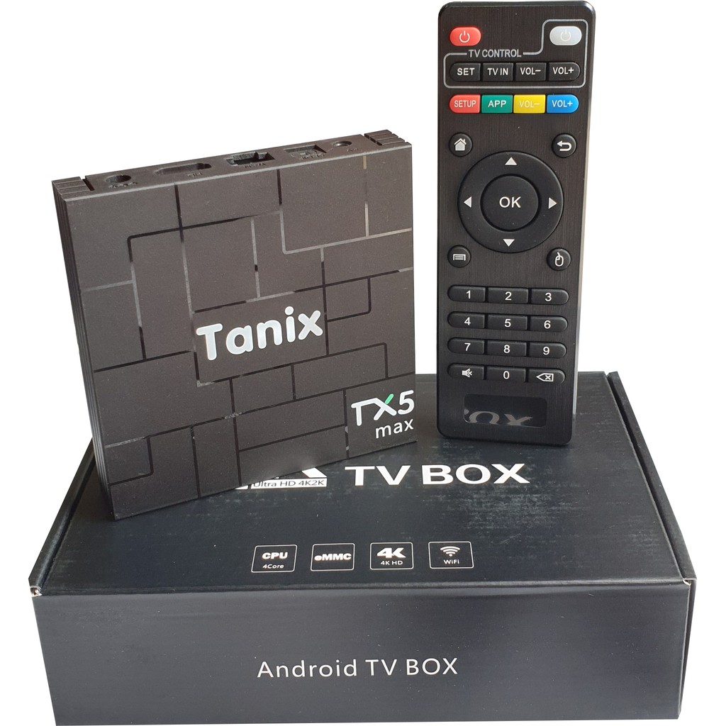 [BH 2 Năm] Android Tivi Box TX5 max 4K phiên bản đặc biệt 2020 - Ram 2G, bộ nhớ 8G, độ phân giải 4K, Android TV 7.1