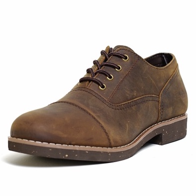 Giày nam da sáp màu nâu REDWING OXFORD, giày da thật cổ thấp TONKIN