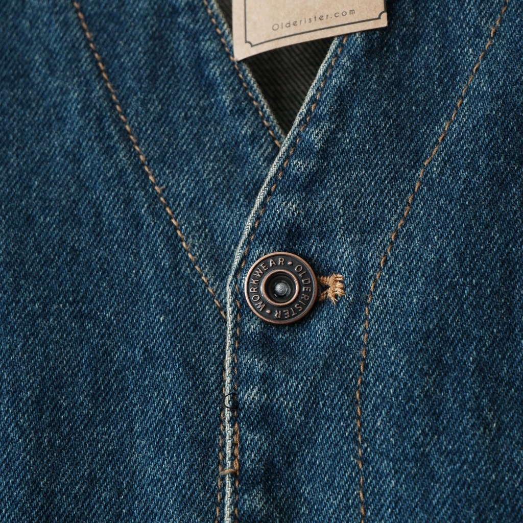 [Sale xả hàng đổi mẫu] Gile Denim Olderister