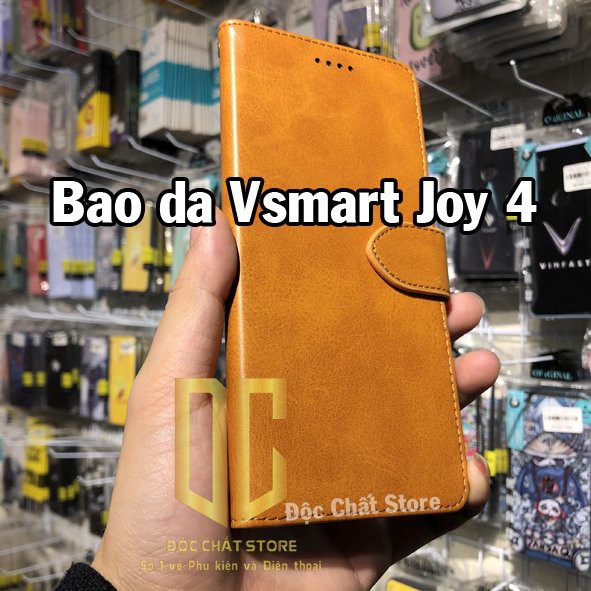 [ Ảnh thật] Vsmart Joy 4 - Bao Da Cao Cấp Vsmart Joy 4