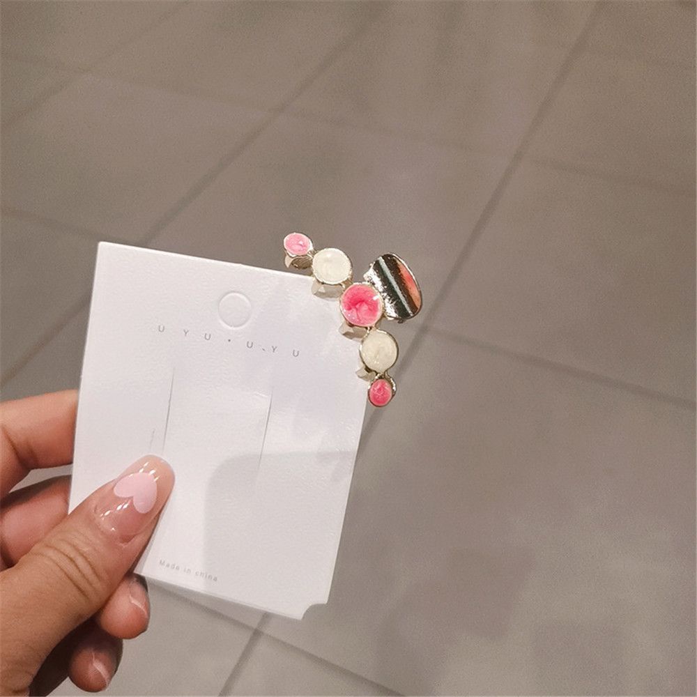 Kẹp Tóc Hình Vỏ Sò Tròn Bằng Kim Loại Kiểu Hàn Quốc Nhiều Màu Sắc