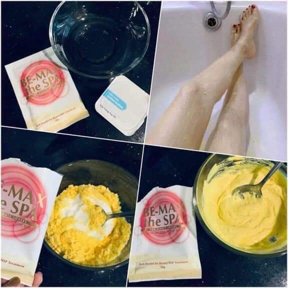 Bột tắm trắng bemax spa Nhật