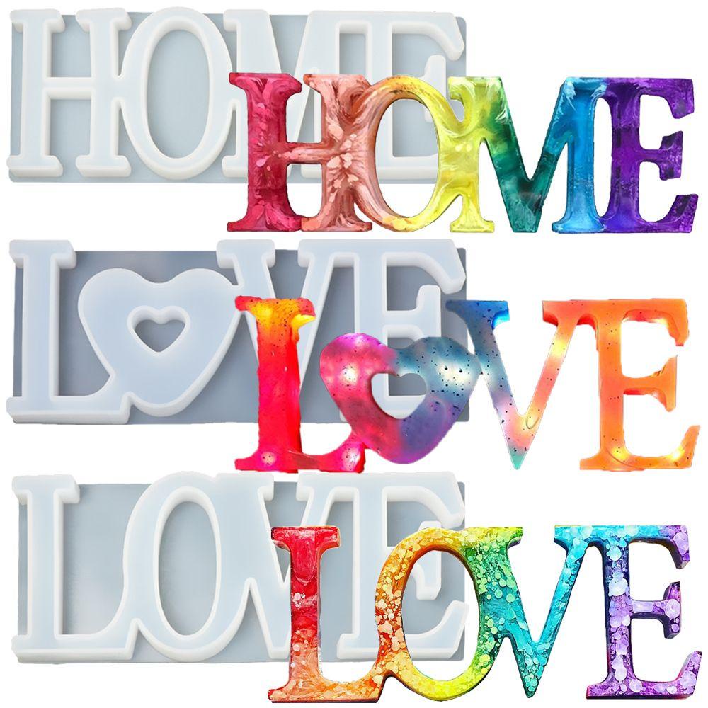 Khuôn Nhựa Làm Chữ LOVE / HOME / FAMILY|Keo Dán Chất Lượng Cao Chuyên Dụng