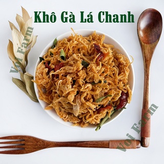 Khô gà lá chanh xé cay voifarm