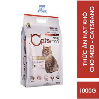 Thức Ăn Hạt Khô Catsrang - Cat Rang - Catrang Cho Mèo Yêu - Túi Zip 1kg - bibipetstore