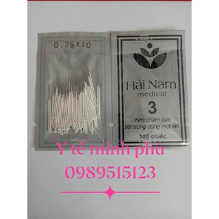 kim châm cứu hải nam các sai gói 100 kim