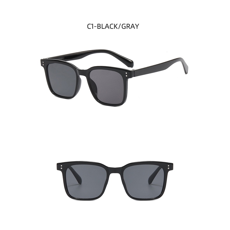 Kính Mát Gọng Vuông Chống Tia UV Phong Cách Thời Trang Hàn Quốc 2022