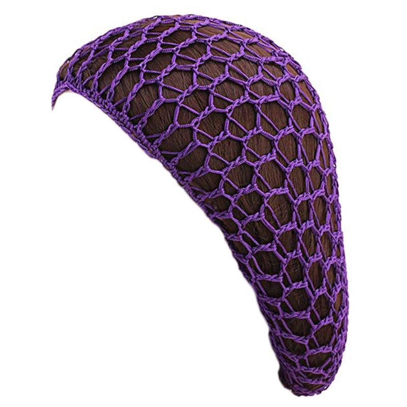 Mũ lưới trùm đầu màu trơn bảo vệ tóc khi ngủ cho nữ